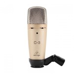 Microfone Estúdio Condensador Diafragma Duplo C-3 Behringer