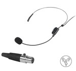 Ficha técnica e caractérísticas do produto Microfone Headset C/ Fio P/ Body Pack,Uni,9,7 Mm,XLR 4 Pinos - Aj Som Acessórios Musicais