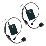 Ficha técnica e caractérísticas do produto Microfone Headset Sem Fio Duplo Leson Auricular LS 802 HD75/HD75