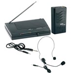 Ficha técnica e caractérísticas do produto Microfone Headset Sem Fio VHF855 Alcance de 50M - SKP