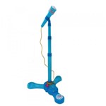 Ficha técnica e caractérísticas do produto Microfone Infantil Azul com Pedestal Fênix - Fenix