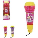 Ficha técnica e caractérísticas do produto Microfone Infantil com Eco e Luz Glam Girls