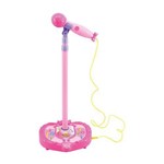 Ficha técnica e caractérísticas do produto Microfone Infantil Feminino Musical Karaoke Brinquedo Criança Som (DMT3836)
