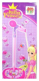Ficha técnica e caractérísticas do produto Microfone Infantil Julia Princess Dmtoys - Dm Toys