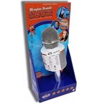 Ficha técnica e caractérísticas do produto Microfone Infantil Karaoke SHOW com Bluetooth Prata TOYNG 36739