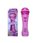 Ficha técnica e caractérísticas do produto Microfone infantil musical rosa aprendendo a cantar