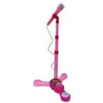 Ficha técnica e caractérísticas do produto Microfone Infantil Rosa com Pedestal - Fênix MCG-235