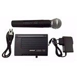 Ficha técnica e caractérísticas do produto Microfone Jiaxi SM200 VHF S/Fio Mao 1Ant.1P10