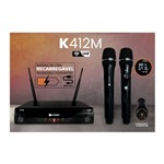 Ficha técnica e caractérísticas do produto Microfone Kadosh Kdsw-412m Sem Fio Recarregavel