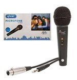 Ficha técnica e caractérísticas do produto Microfone Karaokê com Fio 4 Metros Knup Kp-0004