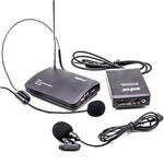 Ficha técnica e caractérísticas do produto Microfone Lapela + Headset Sem Fio Profissional Wireless
