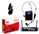 Microfone Lapela Profissional Sem Fio Headset Frequência 533.7 Mhz MXT Uhf-10bp - Mxt Musical