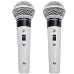 Ficha técnica e caractérísticas do produto 2 Microfone Leson Sm58 P4 Vocal Profissional WHT