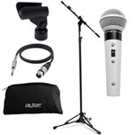 Microfone Leson Sm58 P4 WHT + Pedestal Rmv Psu0090