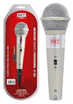 Ficha técnica e caractérísticas do produto Microfone M-996 Plástico Prata com Fio - Mxt
