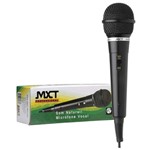 Ficha técnica e caractérísticas do produto Microfone Mxt M-1800B Plástico Preto com Fio 3 Metros Od 4 Mm