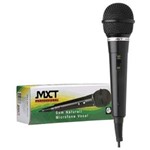 Ficha técnica e caractérísticas do produto Microfone Mxt M-1800B Plastico Preto com Fio 3 Metros Od 4 Mm