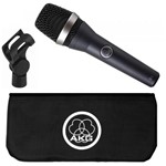 Microfone Profissional AKG D5 Vocal Dinâmico Supercardioide de Mão com Adaptador para Pedestal
