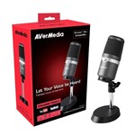 Ficha técnica e caractérísticas do produto Microfone Profissional Avermedia AM310 USB Preto