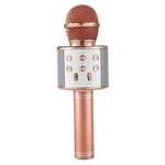 Ficha técnica e caractérísticas do produto Microfone Profissional Bluetooth Sem Fio Handheld Karaoke Ktv Usb Jogador Alto-falante Rosê