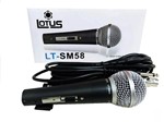 Microfone Profissional Com Cabo Lotus Lt-sm58