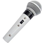 Microfone Profissional com Fio Cardióide Leson Sm58 P4 Branco