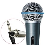 Ficha técnica e caractérísticas do produto Microfone Profissional com Fio 3m High D-M58