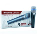 Ficha técnica e caractérísticas do produto Microfone Profissional Dinâmico Mxt Bt57A + Cachimbo + Estojo + Cabo