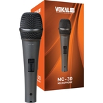 Ficha técnica e caractérísticas do produto Microfone Profissional Dinâmico Vokal Mc30 Cabo + Cachimbo