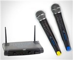Ficha técnica e caractérísticas do produto Microfone Profissional Sem Fio Duplo Tsi Ms 215 Uhf