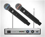 Ficha técnica e caractérísticas do produto Microfone Profissional Sem Fio Duplo Tsi Ms 420 Vhf