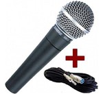 Ficha técnica e caractérísticas do produto Microfone Profissional Shure Sm58-lc + Cabo P10 Original