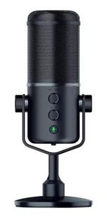 Ficha técnica e caractérísticas do produto Microfone Razer 48kHz USB 85mW - Seiren Elite - Preto - Sony