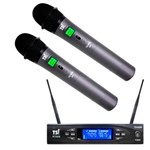 Ficha técnica e caractérísticas do produto Microfone S/ Fio de Mão Duplo UHF 8299 - TSI