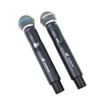 Microfone S/ Fio de Mão Duplo Uhf Ud-2200-uhf - Tsi