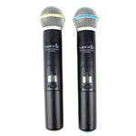 Microfone S/ Fio de Mão Duplo UHF UHX PRO 02 MM - Lyco
