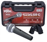 Microfone Sas 58c Santo Angelo C/ Case Sem Cabo