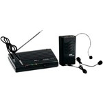 Ficha técnica e caractérísticas do produto Microfone Sem Fio Auricular VHF855 Alcance 50m em Espaço Aberto SKP