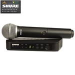 Ficha técnica e caractérísticas do produto Microfone Sem Fio BLX-24BR/PG58 - Shure