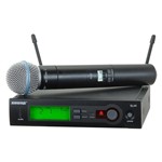 Ficha técnica e caractérísticas do produto Microfone Sem Fio de Mão Shure SLX24/BETA58