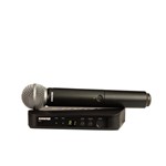 Ficha técnica e caractérísticas do produto Microfone Sem Fio Digital SHURE BLX 24BR SM58 Profissional