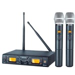 Ficha técnica e caractérísticas do produto Microfone Sem Fio Duplo de Mão Staner 48D/HT 48 Digital