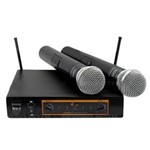Ficha técnica e caractérísticas do produto Microfone Sem Fio Duplo UHF Kadosh KDSW 482M