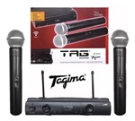 Ficha técnica e caractérísticas do produto Microfone Sem Fio Duplo Uhf Tagima Tag Sound Tm559b Mão