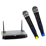 Ficha técnica e caractérísticas do produto Microfone Sem Fio Duplo UHF TSI MS 215