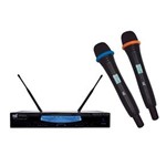 Ficha técnica e caractérísticas do produto Microfone Sem Fio Duplo UHF TSI UD 6000