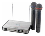 Ficha técnica e caractérísticas do produto Microfone Sem Fio Duplo Vhf Tsi Ms420