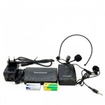 Ficha técnica e caractérísticas do produto Microfone Sem Fio - Headset com Base - Mt-2201 Tomate