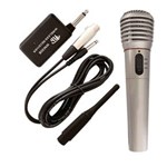 Ficha técnica e caractérísticas do produto Microfone Sem Fio Karaokê FM 600 Ohm Completo
