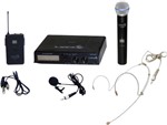 Ficha técnica e caractérísticas do produto Microfone Sem Fio Lyco Mão Auricular Lapela Transmissor Instrumento Uhxpro02 Mhli